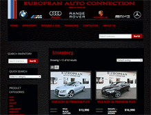 Tablet Screenshot of europeanautoconnectionsd.com